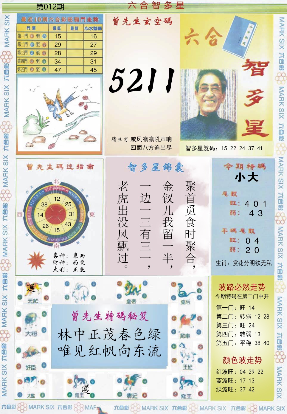 012期六合智多星[图]