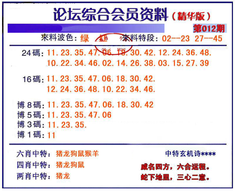 012期综合会员资料[图]