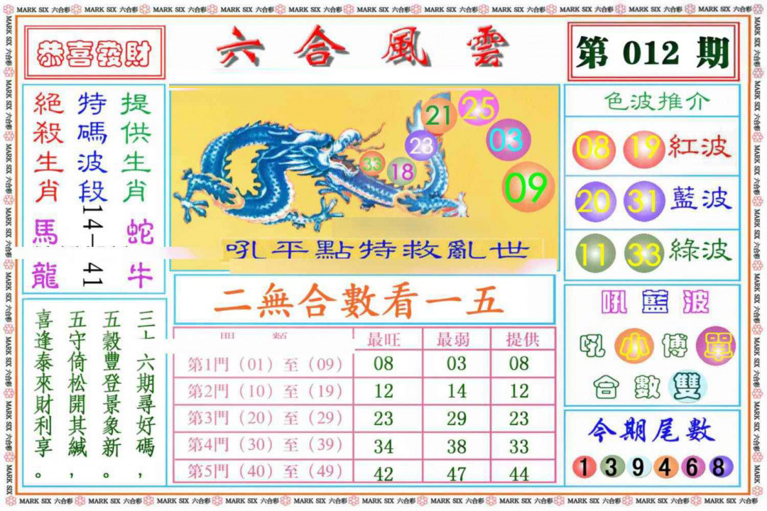 012期六合风云《另版》[图]