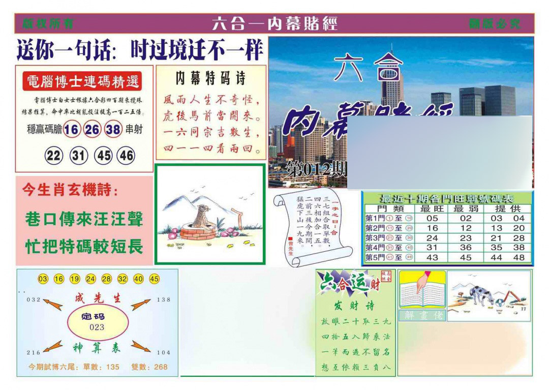 012期内幕赌经[图]