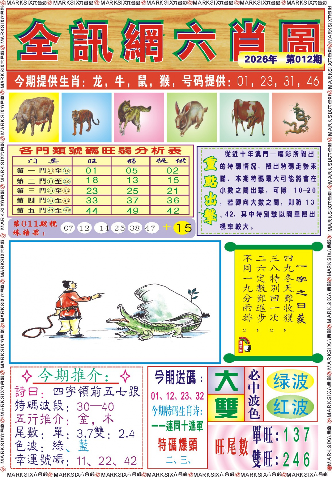 012期全讯网六肖图记录[图]