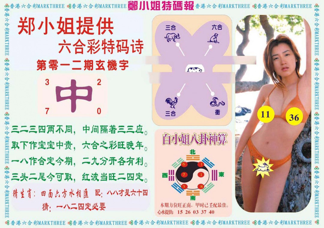 012期郑小姐特码报B[图]