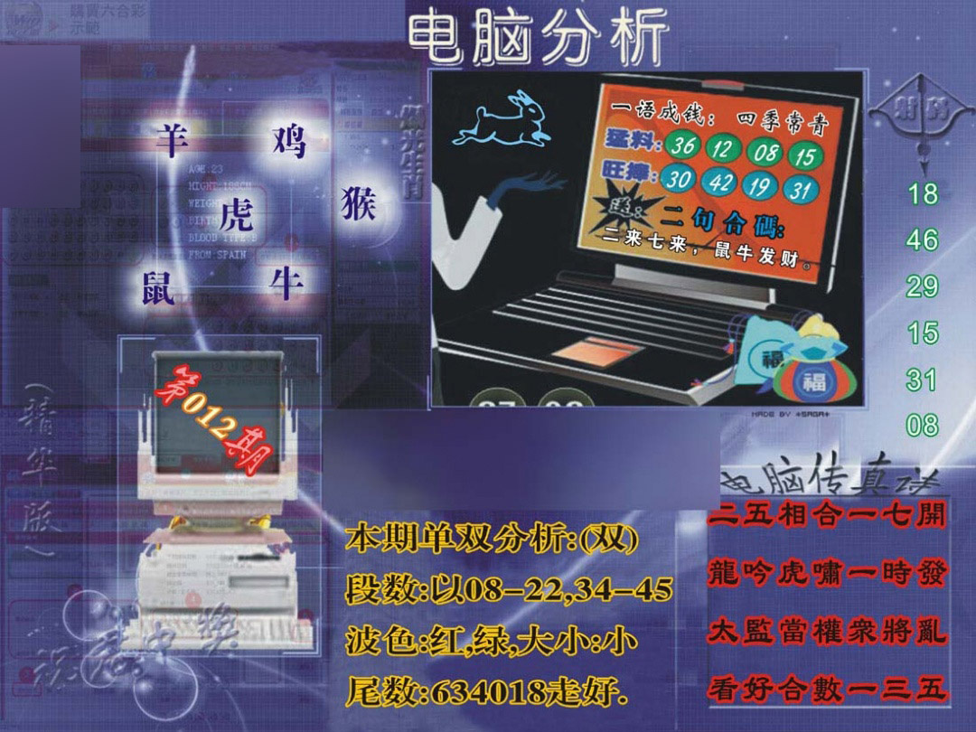 012期正版电脑分析贴士[图]